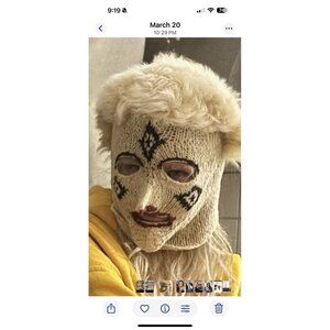 Piñata party, inc. Peruvian Wool And Fur ski mask, 1960’s